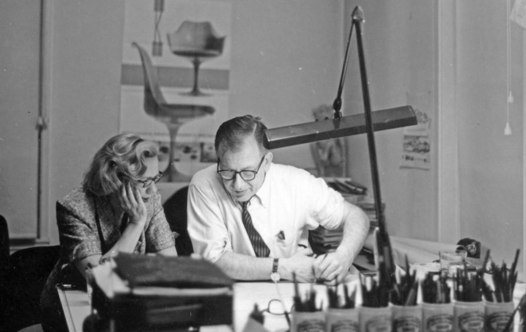 Eero Saarinen at work